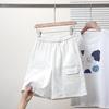 DIMANAF Plus Size Women Shorts Pants 2025  Summer Loose Short Basic High Waist Solid Pants Elastic Waist