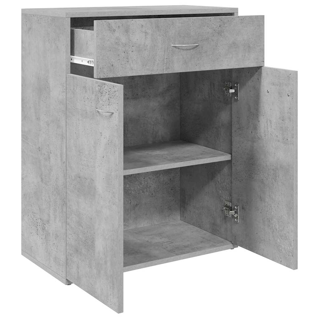Sideboard Concrete Grey 60 x 30 x 75 cm Wood Based Material
