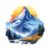Mountains and Rivers Nature Views Car Sticker Vinyl Decal Waterproof Rear Window Motorcycle Camper Bumper Truck Laptop Decoration SH1221