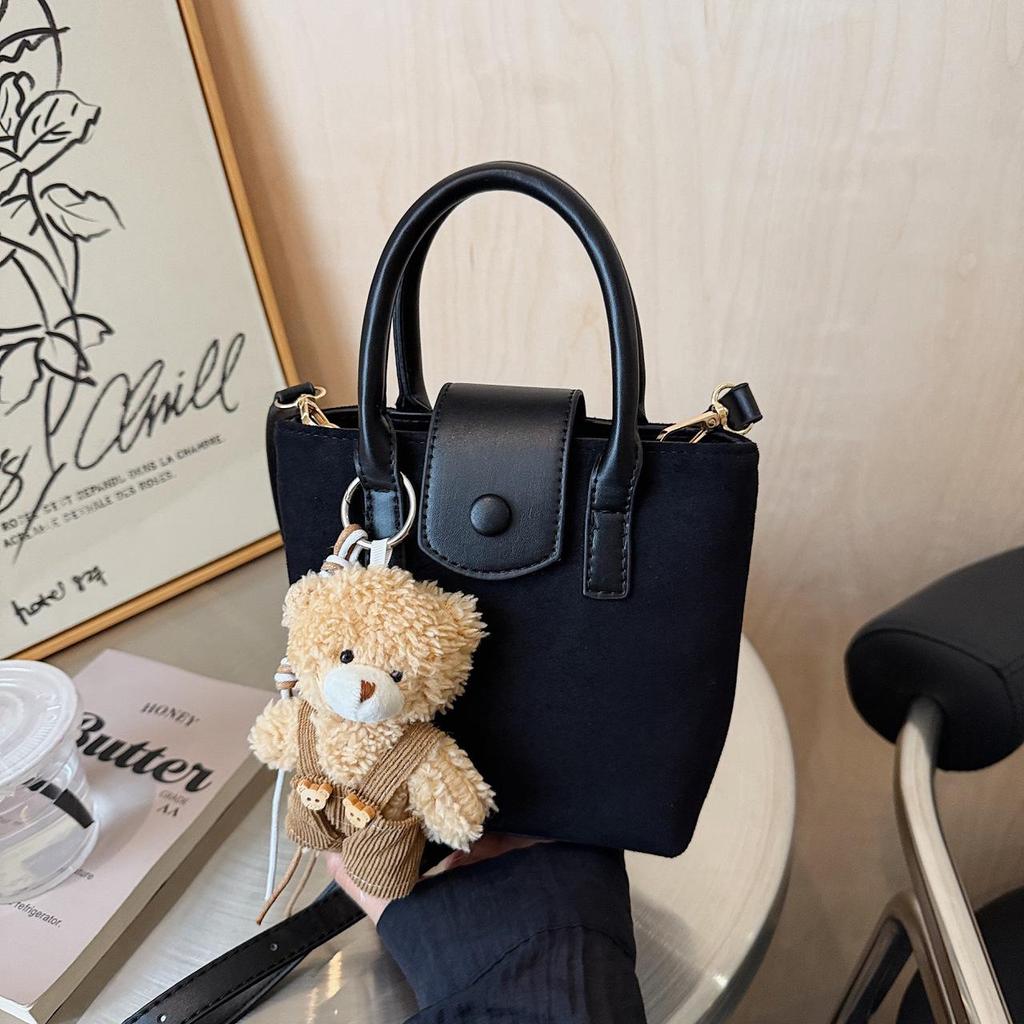 Sweet & Trendy 2025 Cute Plush Bucket Bag