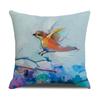 Watercolor Bird Cushion Cover Pillowcase Home Decor Office Sofa Pillowcase Home Decor Pillowcase