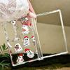 Christmas Ghost Halloween Case For Samsung Galaxy Z Fold 8 Ultra 7 6 5 4 Z Fold8 Fold7 Fold6 Fold5 Hinged Clear PC Slim Hard Folding Phone Cover