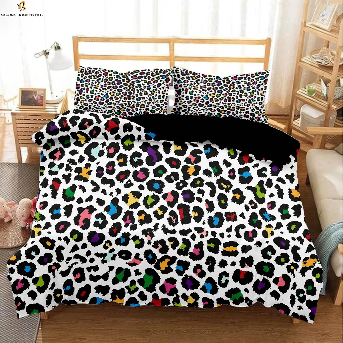 

Комплект из 3 предметов, одеяло, чехол с текстурой из меха животных, зебра, леопард, 3D-печатное одеяло, чехол для детей, мальчиков и девочек, мягкое покрывало для кровати EU 135x200cm 2PCS