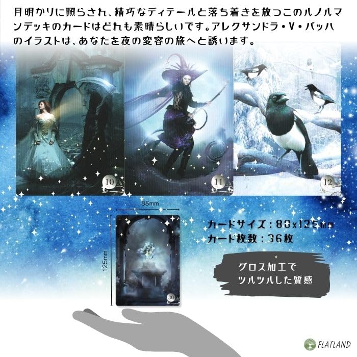 De La Nuit Lenormand Oracle Card Fortune Telling Manual Scarabeo Official [Lenormand Included] [Lo Product]