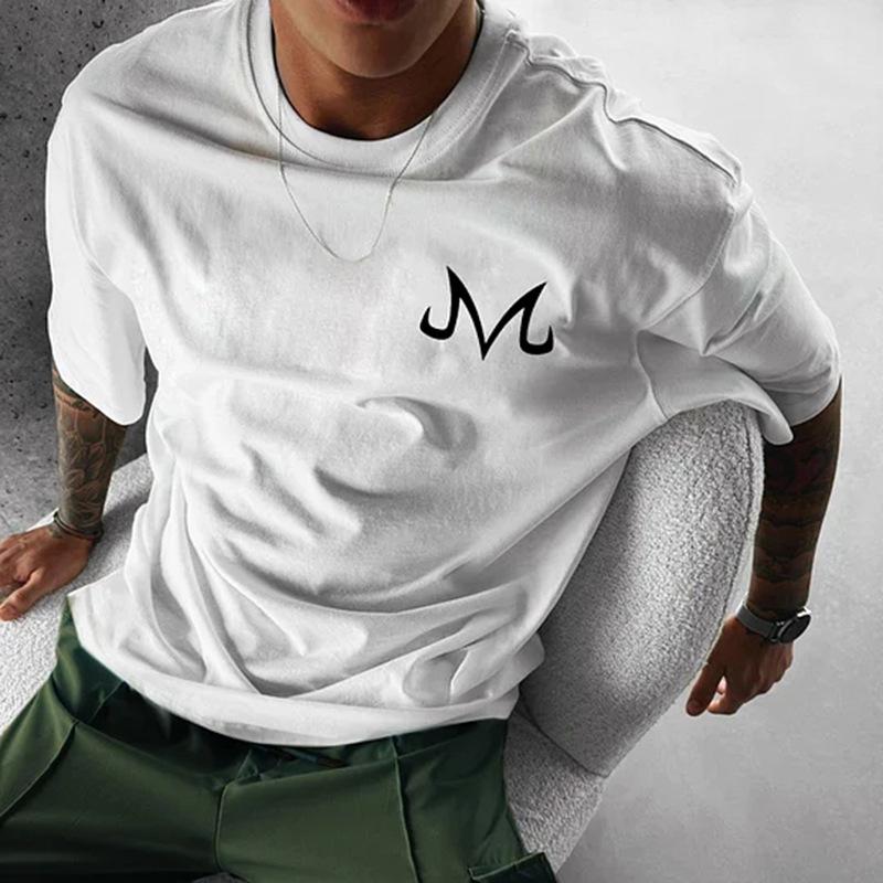 Heavy Cotton Personalized Printing Cartoon Vegeta Dragon Ball Super Animation T-shirt Men's and Women's T-shirts Top