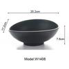 Imitation Porcelain Frost Melamine Dinnerware Oval Bowl Japanese Restaurant Chaos Big Bowl A5 Melamine Bowls Melamine Tableware