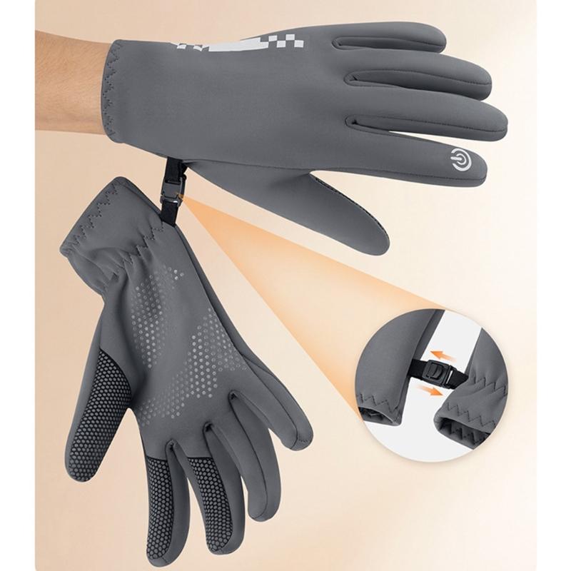 Winter Riding Gloves Cycling Gloves Touchscreens Enabled Windproof Thermals Insulation Silicone Grip For Enhances Safety