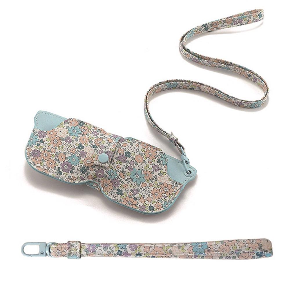 Solid Color Sunglasses Pouch with Keyring Hanging Sunglasses SunGlasses Holder  Eyewear Accessories
