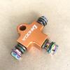 Tubo Flessibile Olio Freno Idraulico per Moto Raccordo a T Connettore a T Adattatore a 3 Vie per Sistema Frenante Dirt Pit Bike ATV