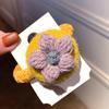 Handmade Crochet Flowers Hair Rope Band Woolen Head Decor Gifts for Woman