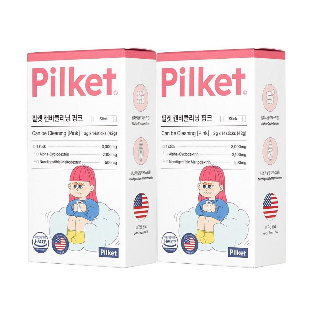 

Philket Alpha CD Powder Plum Flavor, Canbe Cleaning Pink Alpha Cyclodextrin, 14 sachets, 42g, 2 Boxes