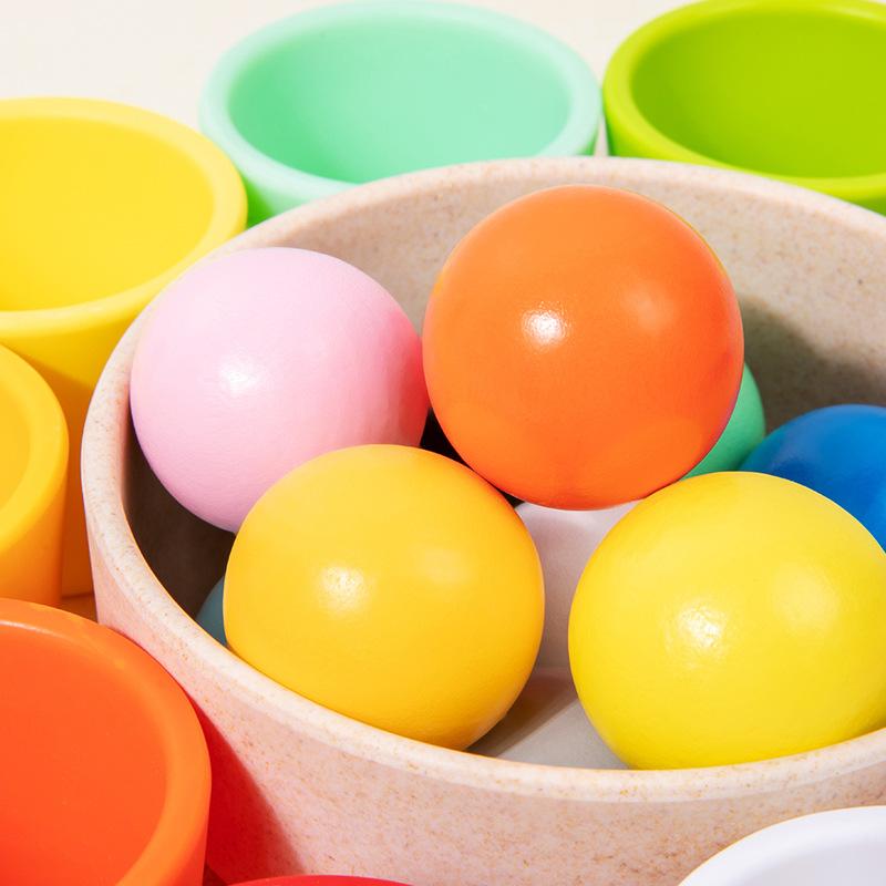 Baby Concentration Training Toy Color Matching Cognitive Spoon Use Training Hand-eye Coordination Educational Toy