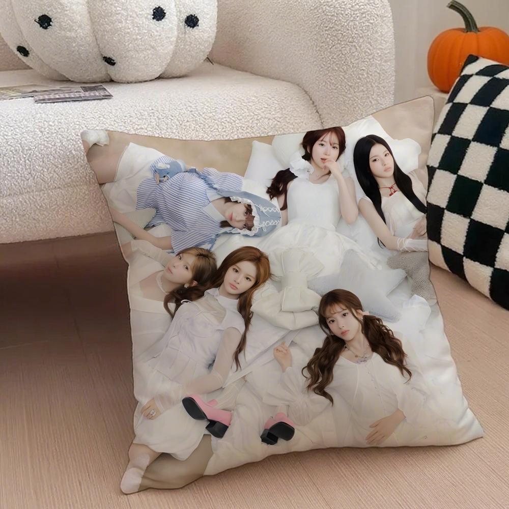 kpop energetic GGirls GGeneration Cushion Cover Throw Pillow Cover Hidden Button Durable Polyester Chair Cushion