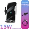 Car Wireless Charging Phone Holder Smart Sensing Fast Wireless Charger Phone Mounts 360° Rotation Inductive automatic clamping