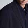 Baoxiniao Men's Slim Fit Dark Grey Interlock Knit Blazer