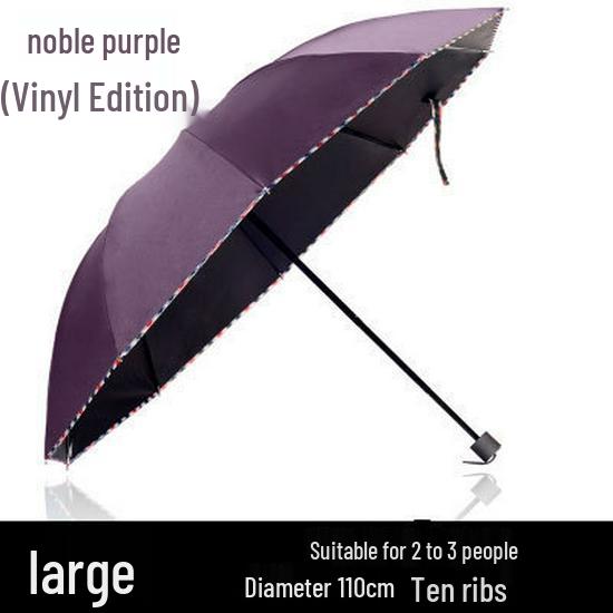 Extra-Large Reinforced Double Business Umbrella - UV Protection & Weather Resistant