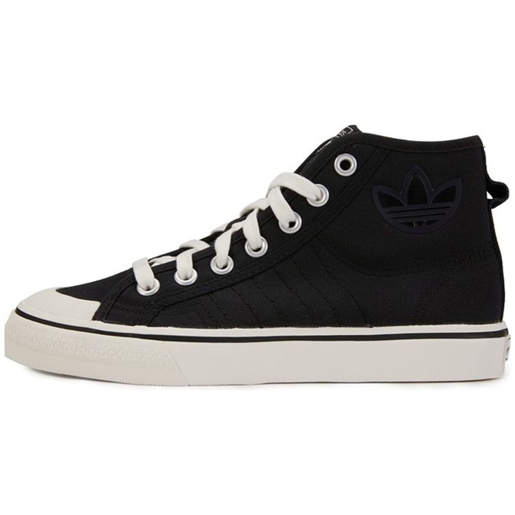 Adidas Originals Nizza Hi Mid-Top Skate Shoes Women Sneakers Black GV7121