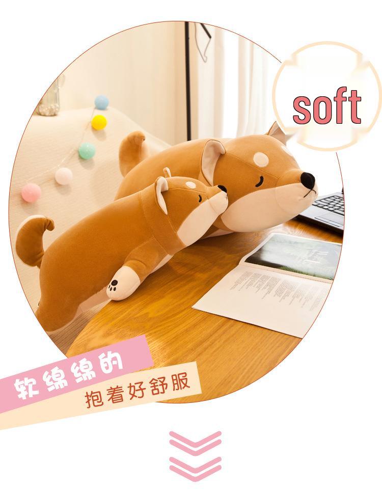 Shiba Inu Plüschkissen: Gemütliches Corgi & Hund Puppen Rückenlehnen Ornament für das Wohnzimmer