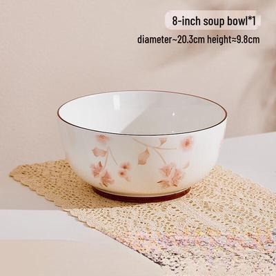 ZISIZ Spring Ode Underglaze Ceramic Rice Bowl