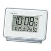 Seiko Clock Seiko Clock Alarm Clock Radio Digital 2 Channel Alarm Calendar Temperature Humidity Display White SQ767W SEIKO