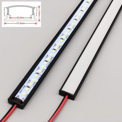 0.5m/pcs AC220V U-Shape LED Bar Strip Light Aluminum Profiles Milky/Black/Clear Cover Channel Under Cabinet Tube Linear Lighting
