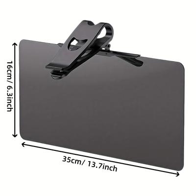1pc Large Polarized Car Sun Visor Extender with UV400 Protection & Secure Buckle Attachment-Anti-Snow Blind,High-Quality Vision