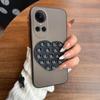 Heart Shape Suction Cup Phone Case for OPPO Reno10pro 5G,Reno10 5G Semi Transparent Matte Shockproof Soft TPU Cover