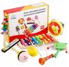 Children's Wooden Percussion Instruments Drums Rattles Glockenspiel