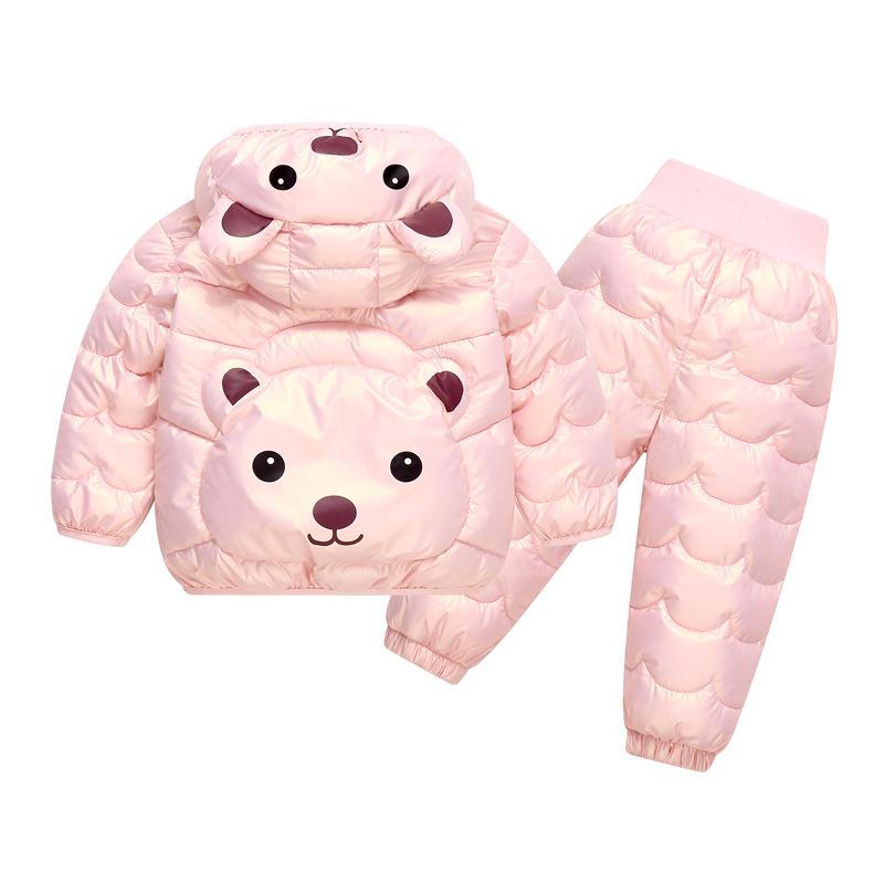 Children's Cotton-padded Jacket Set Children's Winter Coat Cotton-padded Jacket Cotton-padded Pants Two-piece Set