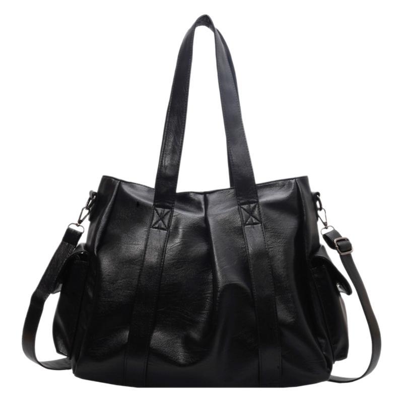 Large capacity tote bag 2025 new casual versatile foreign style shoulder messenger women's bag simple retro bag