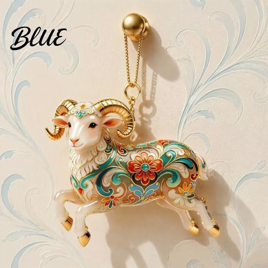 Decorative Acrylic Christmas Tree Decoration 2D Goat Ornament Cute Animal Sheep Hanging Decor for Clear Flame Red Ornament Tree Holiday Party