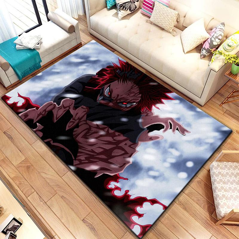 Anime carpet My hero science printed area carpet Living room Bedroom floor mat Kitchen Non slip Matte Mat Children's Bedroom Mat