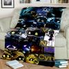 Murder Drones 3D Print Cartoon Uzi V J Robot Gift Blanket,Soft Throw Blanket for Home Bedroom Bed Sofa Travel Picnic Cover Kids