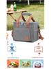 Cross-border Insulated Lunch Bag: Thick Oxford Cloth with Aluminum Foil, Large Capacity for Picnics and Fresh-keeping