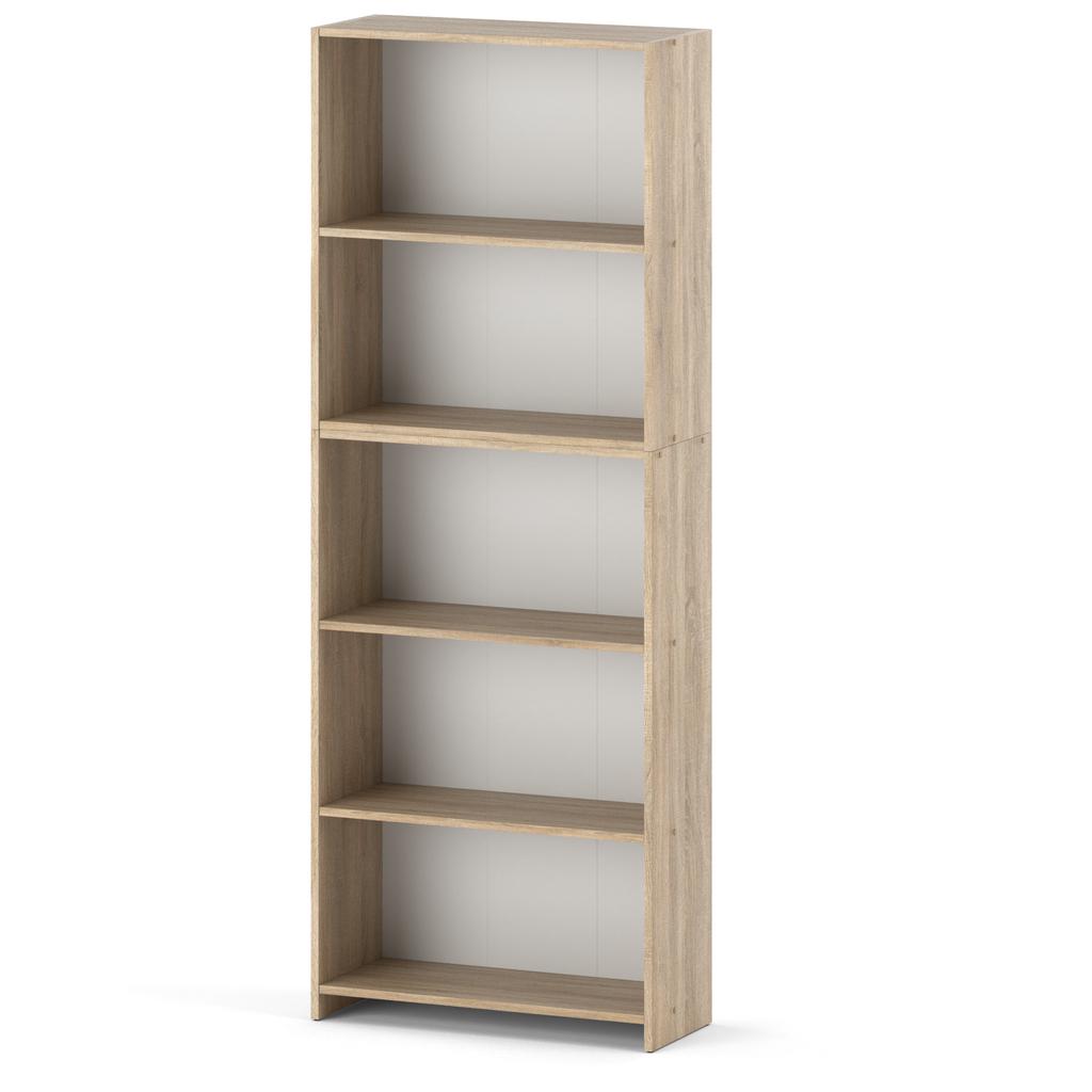 Sonoma oak bookcase 70 cm 5 shelves