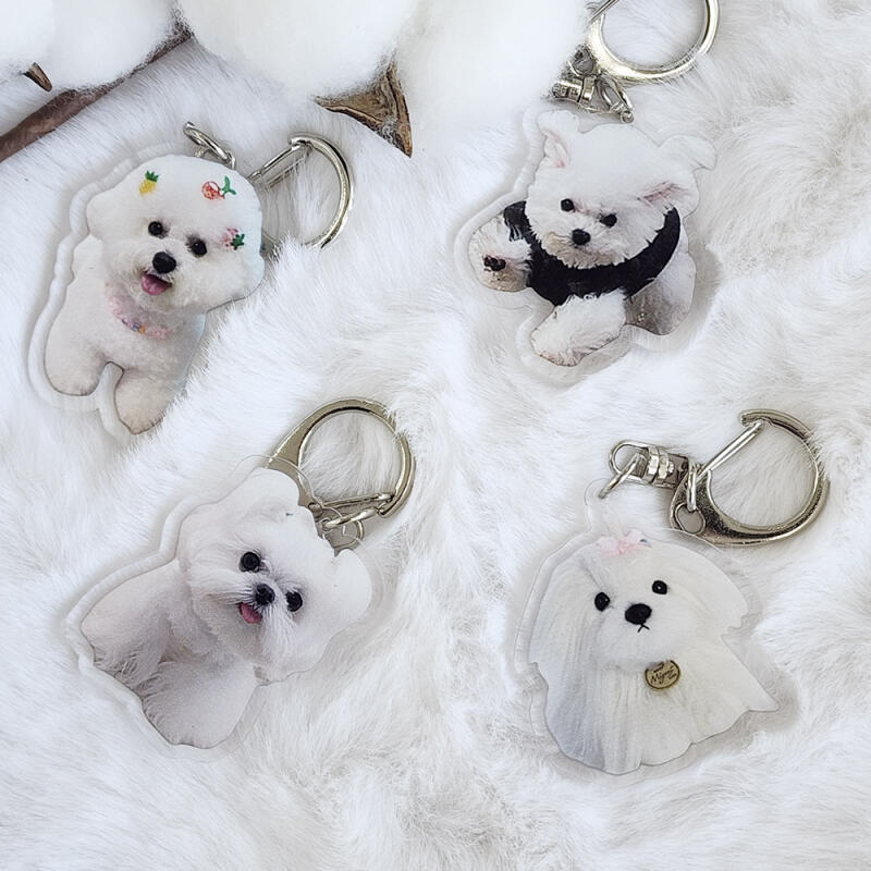 Cute Animal Dessert Acrylic Bag Keychain