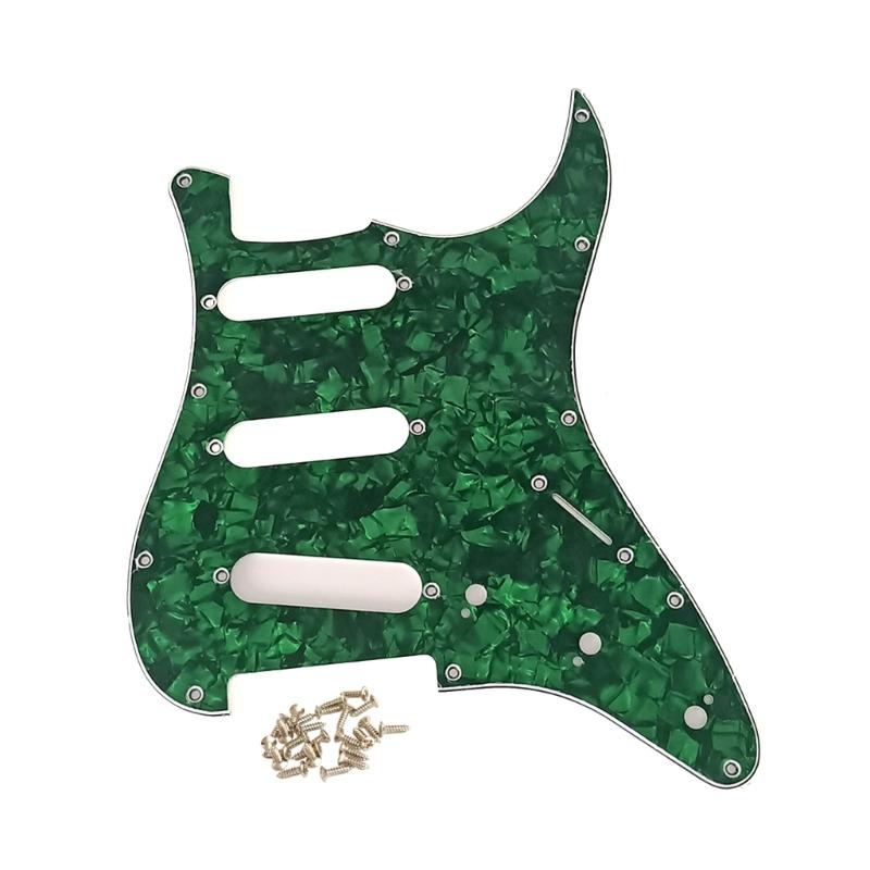 11 Holes Guitar Bass Pickguard 3 Ply Scratchplate Guitar Scratch Plate 6 Strings Guitar Musical Instrument Accessories