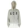 Casual Versatile Letter Loose Hooded ADA Sweatshirt Plus Velvet Warm Women's Clothing