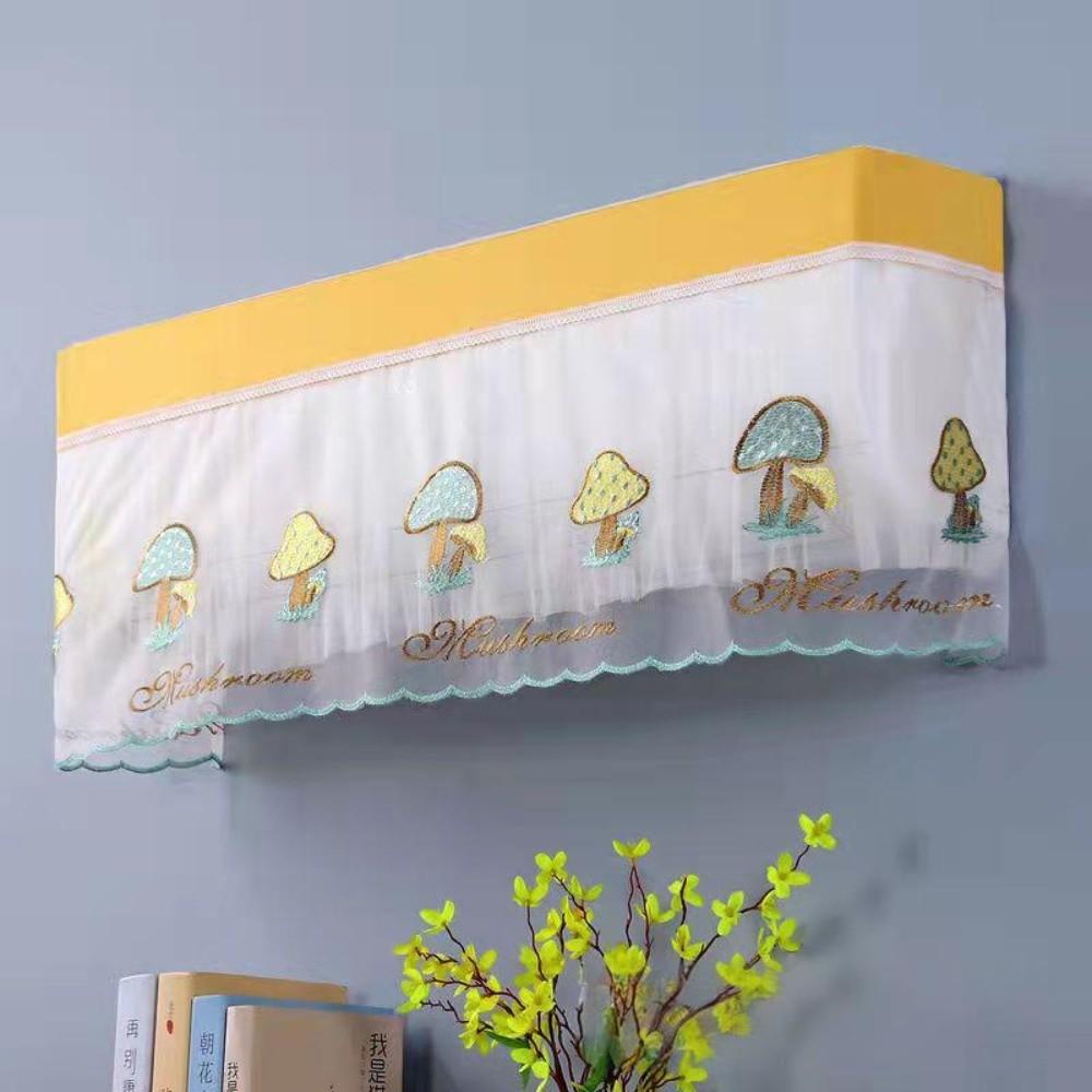 Wall Mounted Air Conditioner Dust Cover Anti-dust Portable Protective Cover Washable Cartoon Bear Print AC Covers Household