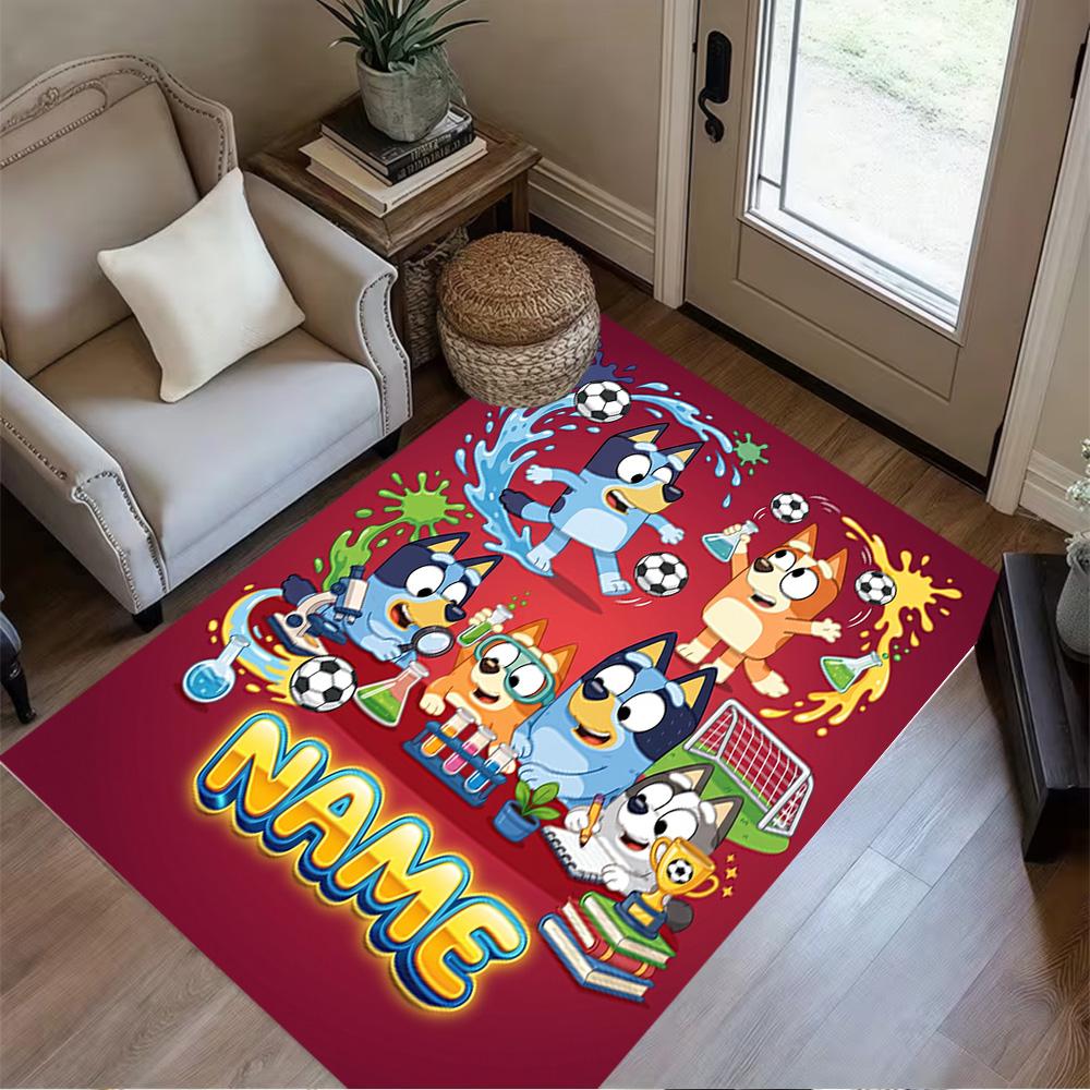 Halloween Costume Party Customize Your Name Carpet Suitable for Foyer Playrooms Kitchen Entryway Anti-slip Rug Decorate Offices Gift for Festivals