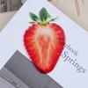 2Pcs Realistic Strawberry Bookmarks Cartoon Acrylic Bookmarks Page Holder Reading Aid for Notebooks Journal Planner