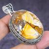 Natural Brecciated Mookaite 925 Sterling Silver Jewelry Pendant 2.01" ETC-14656
