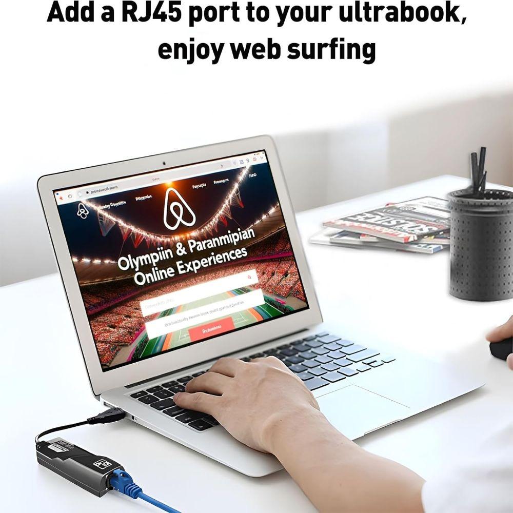 Wi-fi Dongle Network Card USB to LAN Antenna 1000Mbps USB Wifi Adapter Freely-rotating 3.0 Gigabit USB Ethernet Adapter