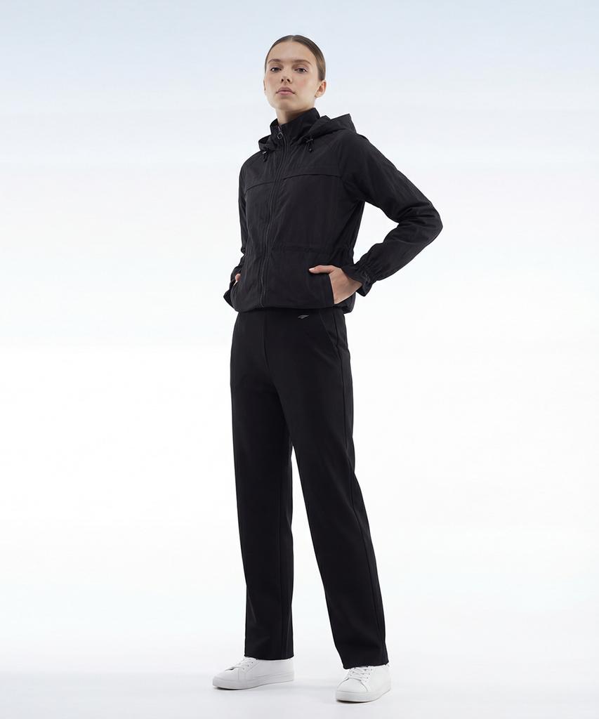 Baellob Women'S Plain Comfortable Tapered Pants Black