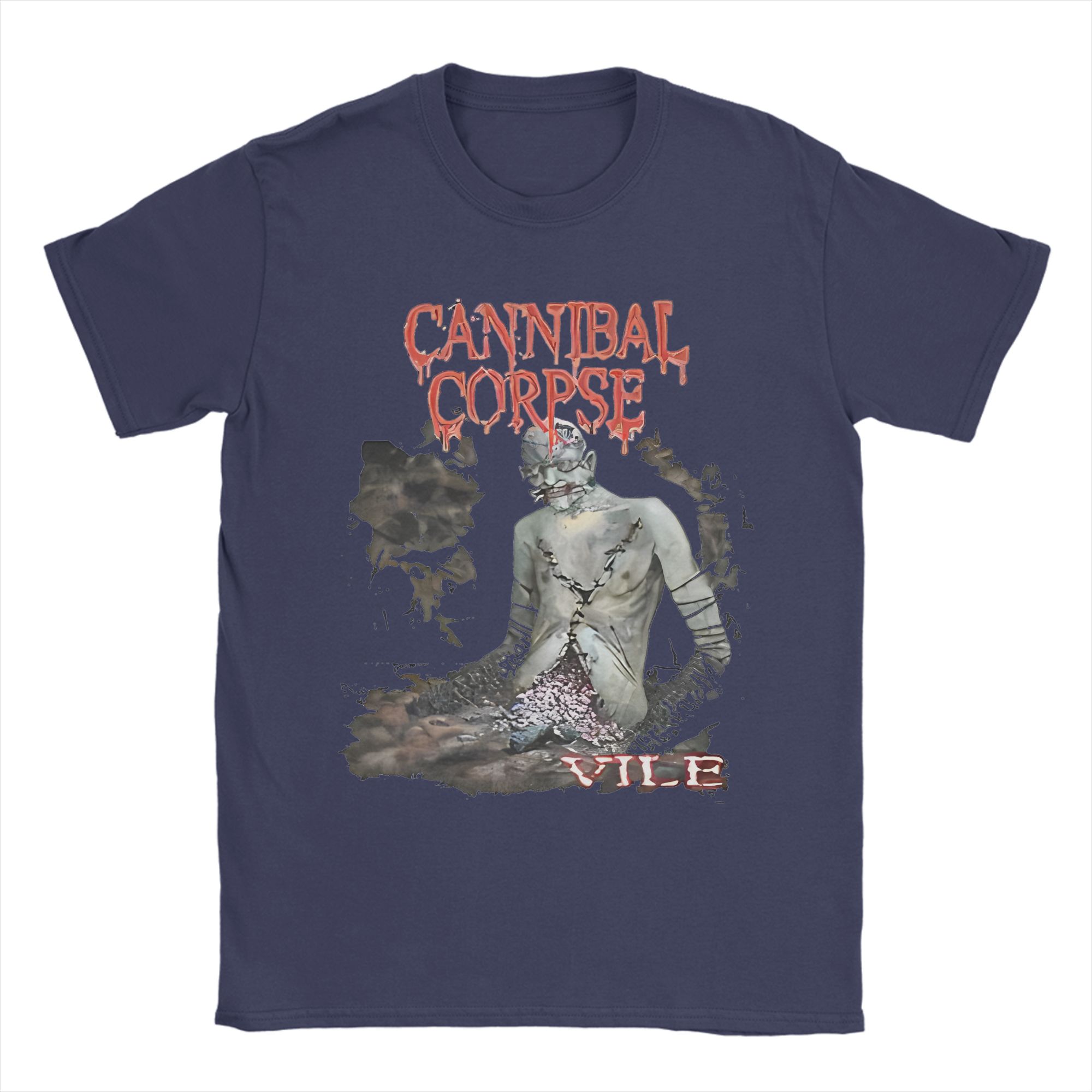 

Mens TShirt Cannibal Corpse Vile Casual Cotton Tee Shirt Short Sleeve T Shirt Crew Neck Clothes Classic 4XL