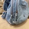 Dżinsowy Plecak Damski Duża Pojemność Retro Torba na Ramię Crossbody Wielofunkcyjna Torba na Pierś