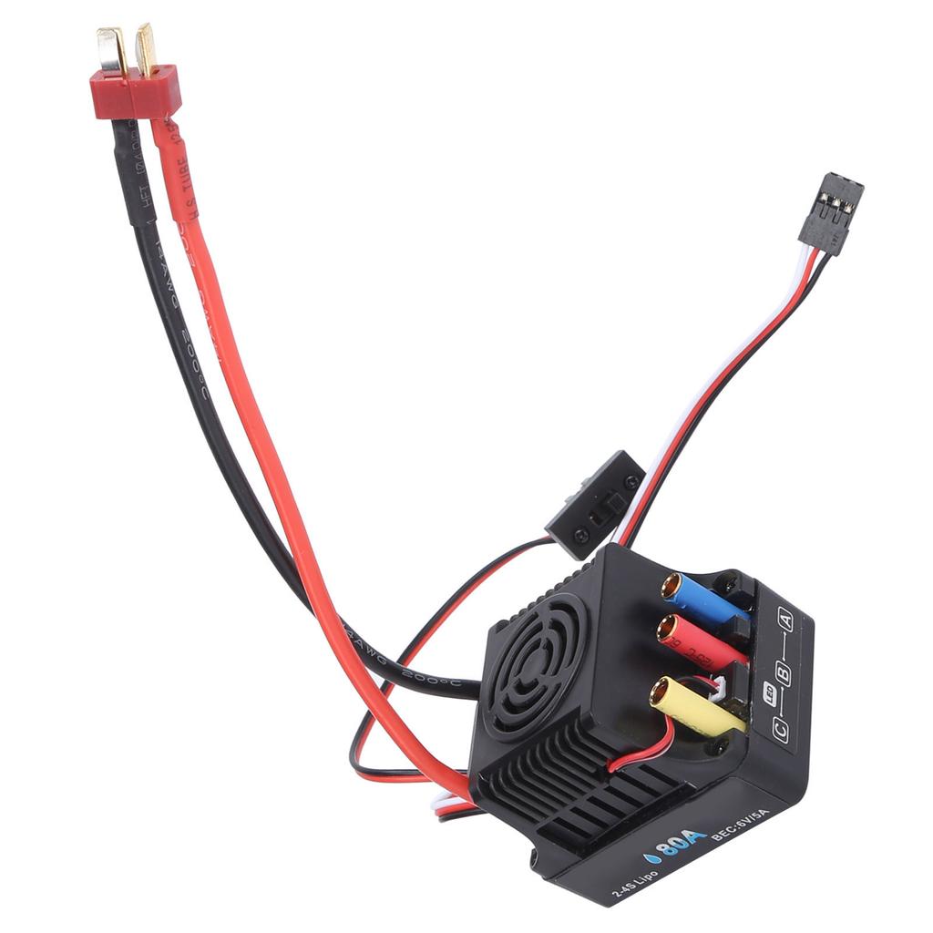 RC 80A Brushless Waterproof ESC Electronic Speed Controller for 1 8 RC Car Upgrade Parts