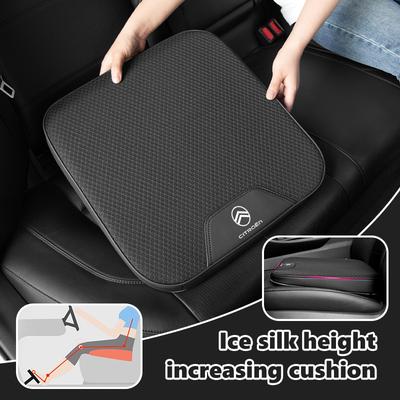Coussin Rehausseur Siège Auto Respirant Soie Glacée Épais Coussinet Doux Pour C4 C3 C5 C1 C2 C6 VTS C4L DS3 DS4 DS5 Grand
