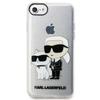 Karl Lagerfeld KLHCI8HNKCTGT iPhone 7/8/SE 2020 / SE 2022 Transparent Hardcase Gliter Karl&Choupette