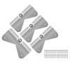 2/4Pcs Gutter Extension Hinge Stainless Steel Downspout Extension Flipup Hinge